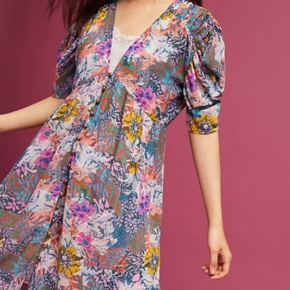 Anthropologie Akemi + Kin Valencia Floral Dress - Size M, without slip dress